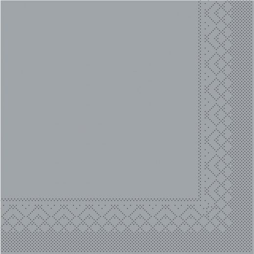 Tissue-Servietten Farbe grau 33x33 cm 1/4-F 3-lagig