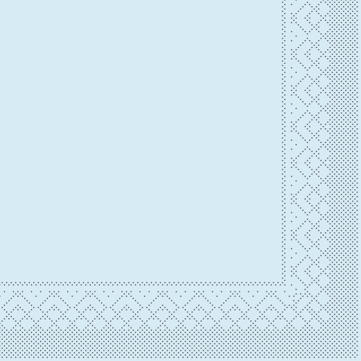 Tissue-Servietten Farbe hellblau 33x33 cm 1/4-F 3-lagig