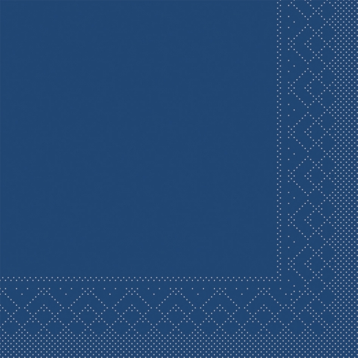 Tissue-Servietten Farbe blau 24x24 cm 1/4-F 3-lagig