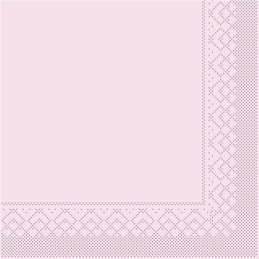Tissue-Servietten Farbe rosa 24x24 cm 1/4-F 3-lagig