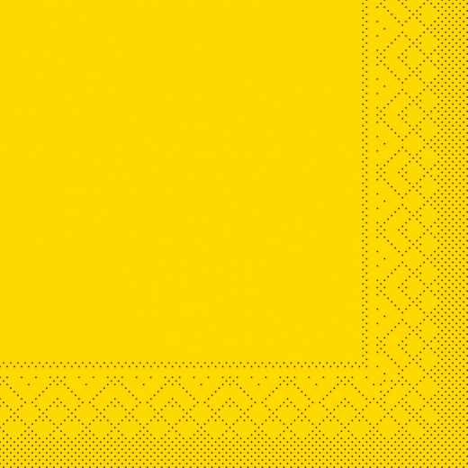 Tissue-Servietten Farbe gelb 40x40 cm 1/4-F 3-lagig