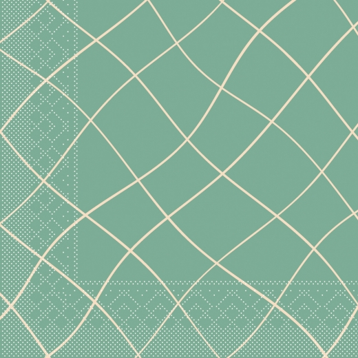 Tissue-Servietten LOUIS WAVES eukalyptus 33x33 1/4-F 3-lagig