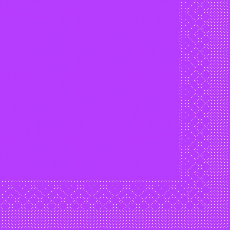 Tissue-Servietten Farbe violett/pink 24x24 cm 1/4-F 3-lagig
