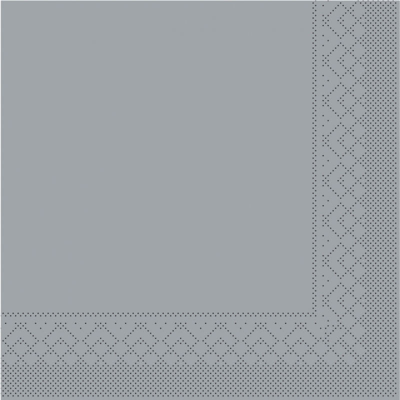 Tissue-Servietten Farbe grau 33x33 cm 1/4-F 3-lagig
