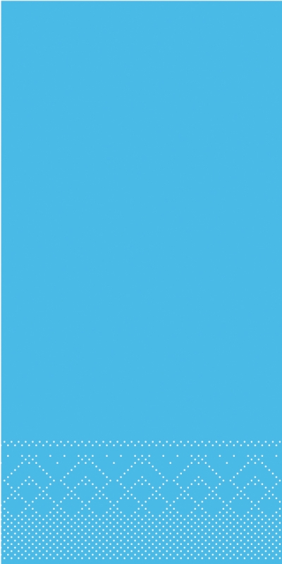 Tissue-Servietten Farbe aqua blau 33x33 cm 1/8-F 3-lagig