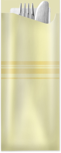 POCHETTAS - Classic Stripes Champagner