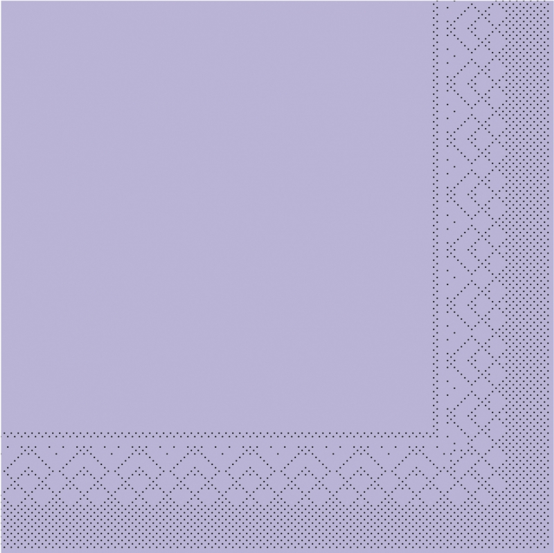 Tissue-Servietten Farbe lila/flieder 33x33 cm 1/4-F 3-lagig