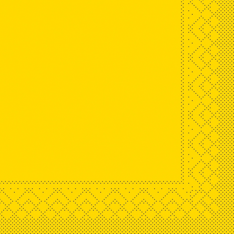 Tissue-Servietten Farbe gelb 33x33 cm 1/4-F 3-lagig