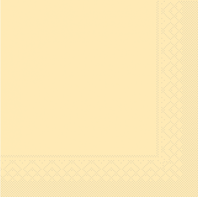 Tissue-Servietten Farbe creme 33x33 cm 1/4-F 3-lagig