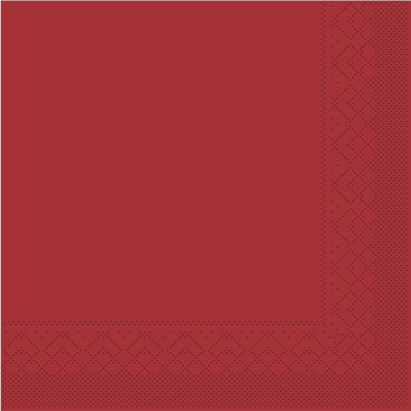 Tissue-Servietten Farbe bordeaux 24x24 cm 1/4-F 3-lagig