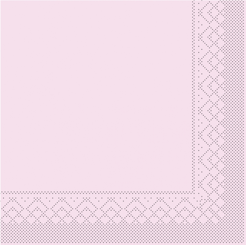 Tissue-Servietten Farbe rosa 24x24 cm 1/4-F 3-lagig