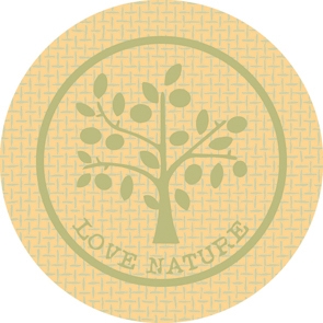 Caps LOVE NATURE-JUTE grün Ø 80 mm rund