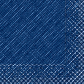 Tissue Deluxe-Servietten blau 40x40 4-lagig 1/4