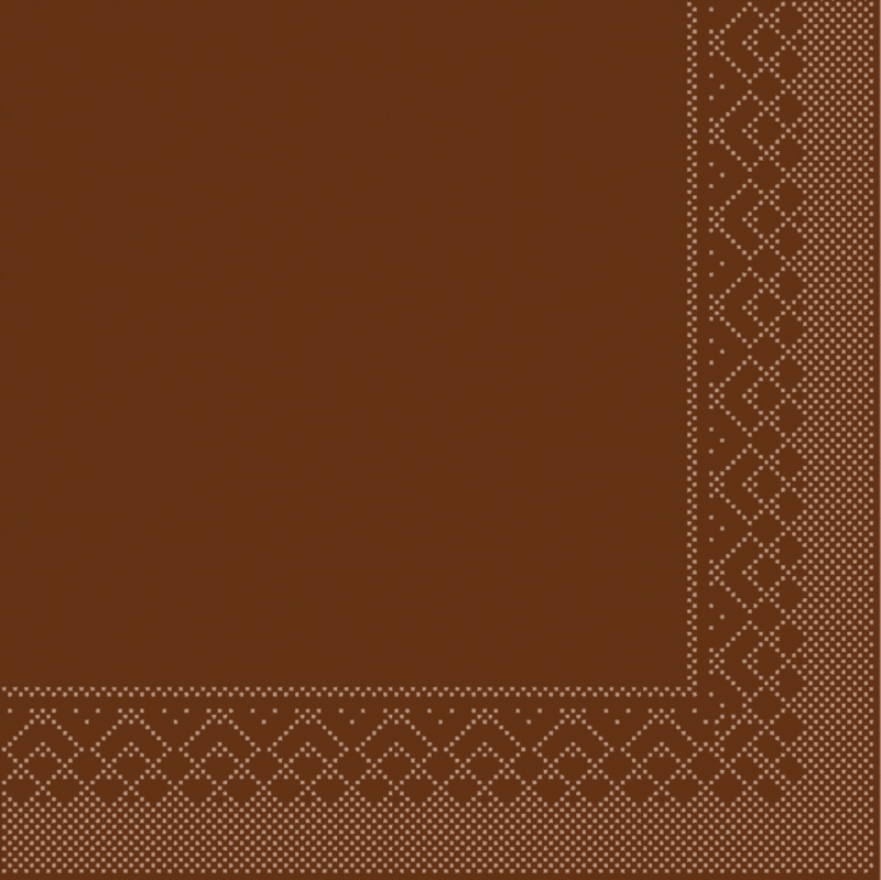 Tissue-Servietten Farbe bronze 33x33 cm 1/4-F 3-lagig