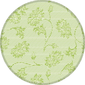 Tissue Deckchen LISBOA schilfgrün Ø 90 rund