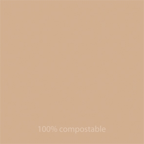 100%COMPOSTABLE Tissue Deckchen UNI sand 95x95 mm eckig