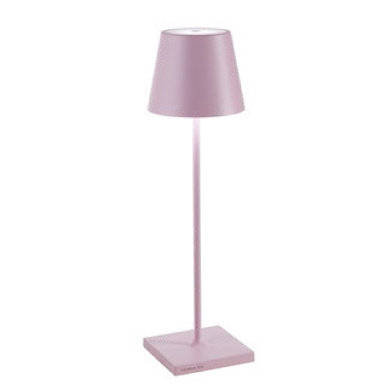 Zafferano LED-Lampe Poldina Tavolo pro Rosa