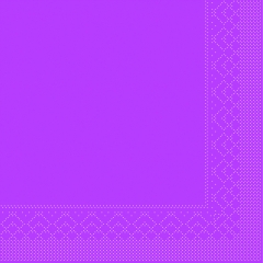 Tissue-Servietten Farbe violett/pink 24x24 cm 1/4-F 3-lagig