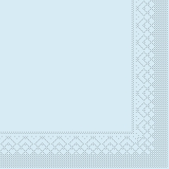 Tissue-Servietten Farbe hellblau 33x33 cm 1/4-F 3-lagig