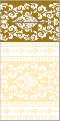 Airlaid-Pocket-Napkin PASCAL gold-creme 40x40 1/8-F