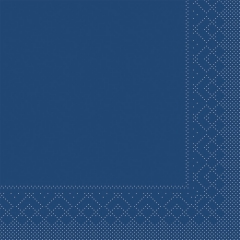 Tissue-Servietten Farbe blau 33x33 cm 1/4-F 3-lagig