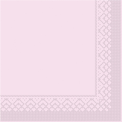 Tissue-Servietten Farbe rosa 33x33 cm 1/4-F 3-lagig