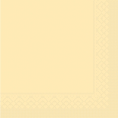 Tissue-Servietten Farbe creme 33x33 cm 1/4-F 3-lagig