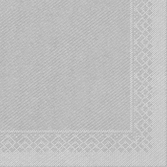 Tissue-Servietten Farbe silber 33x33 cm 1/4-F 3-lagig