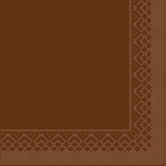 Tissue-Servietten Farbe bronze 33x33 cm 1/4-F 3-lagig