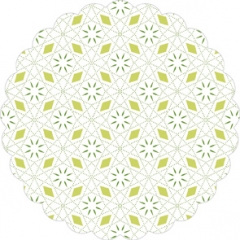 Tissue Deckchen MIA grün Ø 105 mm rund