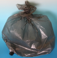 Mülleimerbeutel PE grau 70x110 cm aus Regenerat