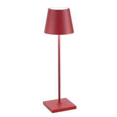 Zafferano LED-Lampe Poldina Tavolo pro Rosso