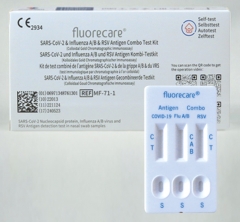 FLUORECARE RSV Influenza A+B Antigen Schnelltest/Laientest (vorderer Nasenbereich)