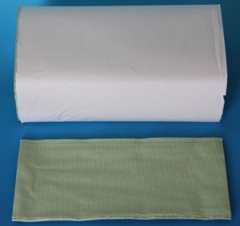 Papierhandtücher grün V-Falz 24,5x23 cm
